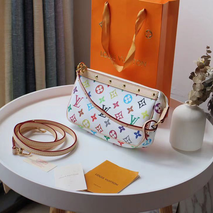 Louis Vuitton x Takashi Murakami Pochette Accessoires Clutch Bag(22-13cm) - PerfectKickZ