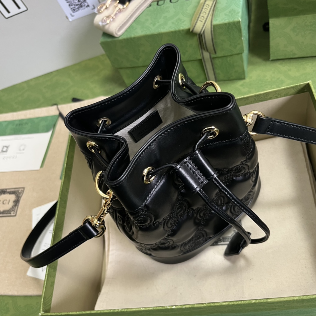 Gucci GG Matelassé Bucket Bag (17*20*10cm) - PerfectKickZ