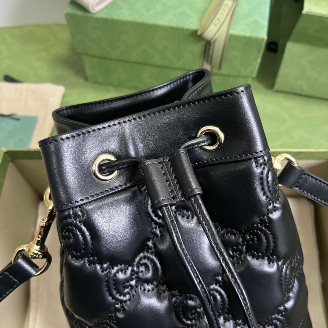 Gucci GG Matelassé Bucket Bag (17*20*10cm) - PerfectKickZ