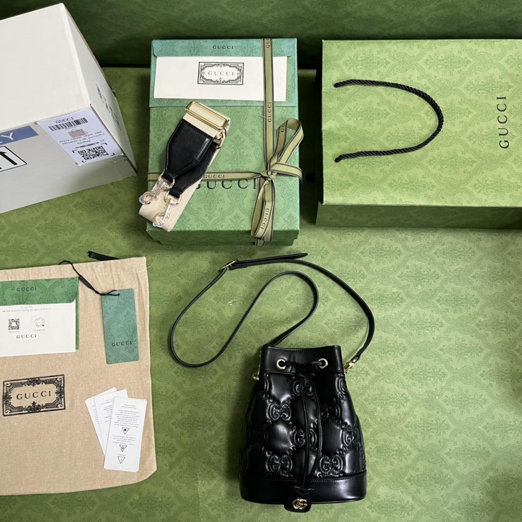Gucci GG Matelassé Bucket Bag (17*20*10cm) - PerfectKickZ