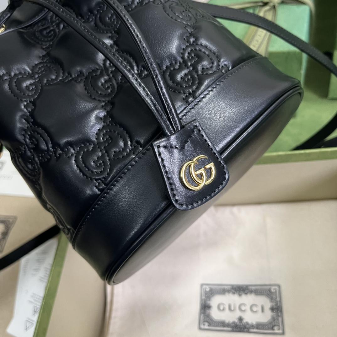 Gucci GG Matelassé Bucket Bag (17*20*10cm) - PerfectKickZ