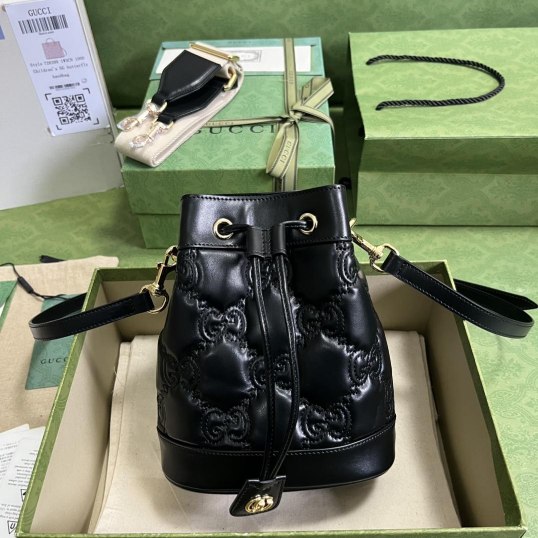 Gucci GG Matelassé Bucket Bag (17*20*10cm) - PerfectKickZ