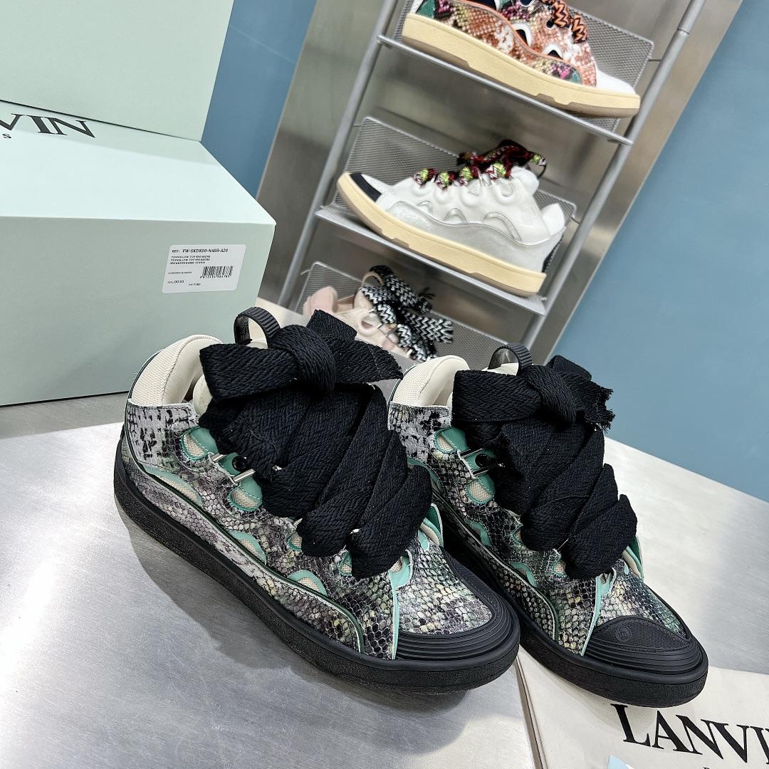 Lanvin Curb Low-Top Sneakers - PerfectKickZ