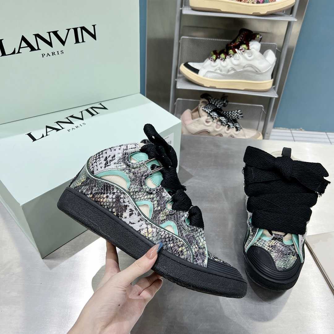 Lanvin Curb Low-Top Sneakers - PerfectKickZ