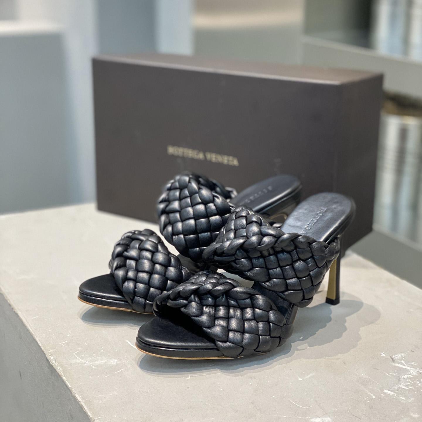 Bottega Veneta Curve Twisted And Padded Intreccio Leather Mules - PerfectKickZ