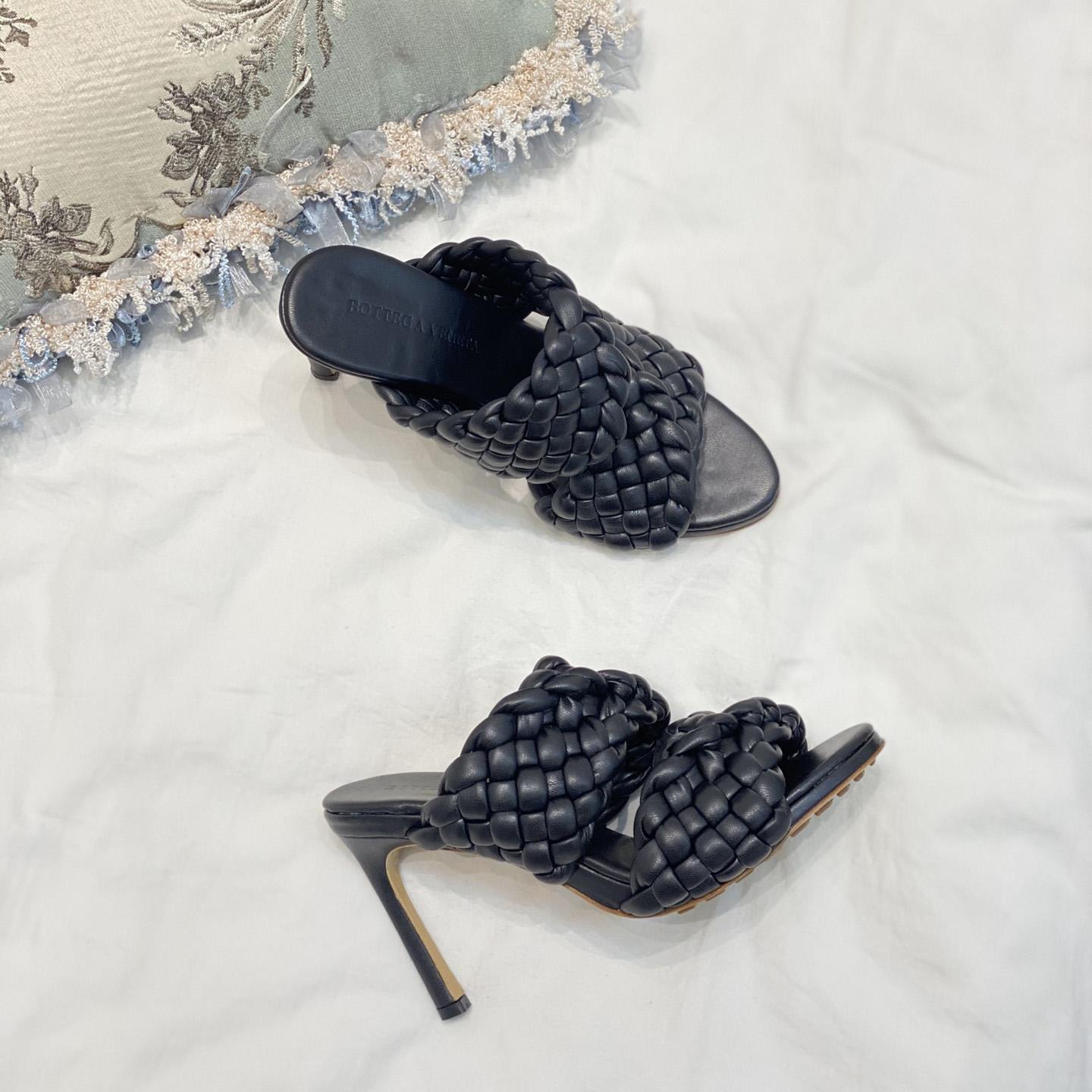 Bottega Veneta Curve Twisted And Padded Intreccio Leather Mules - PerfectKickZ