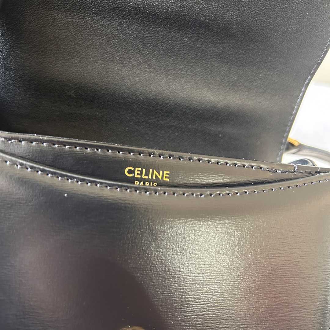 Celine Mini Besace Triomphe In Shiny Calfskin - PerfectKickZ