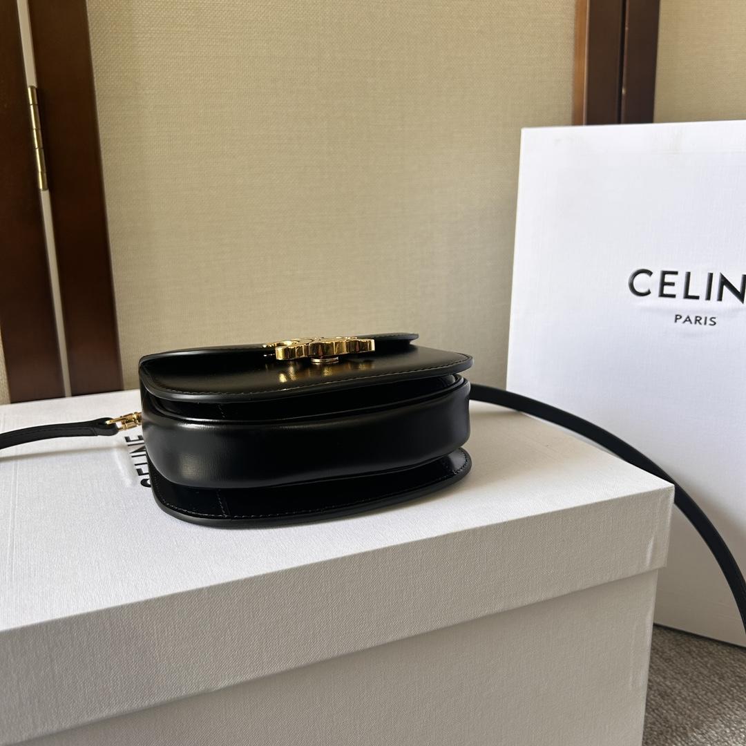 Celine Mini Besace Triomphe In Shiny Calfskin - PerfectKickZ