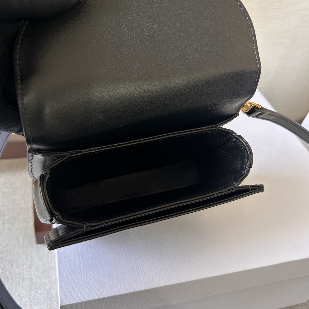 Celine Mini Besace Triomphe In Shiny Calfskin - PerfectKickZ