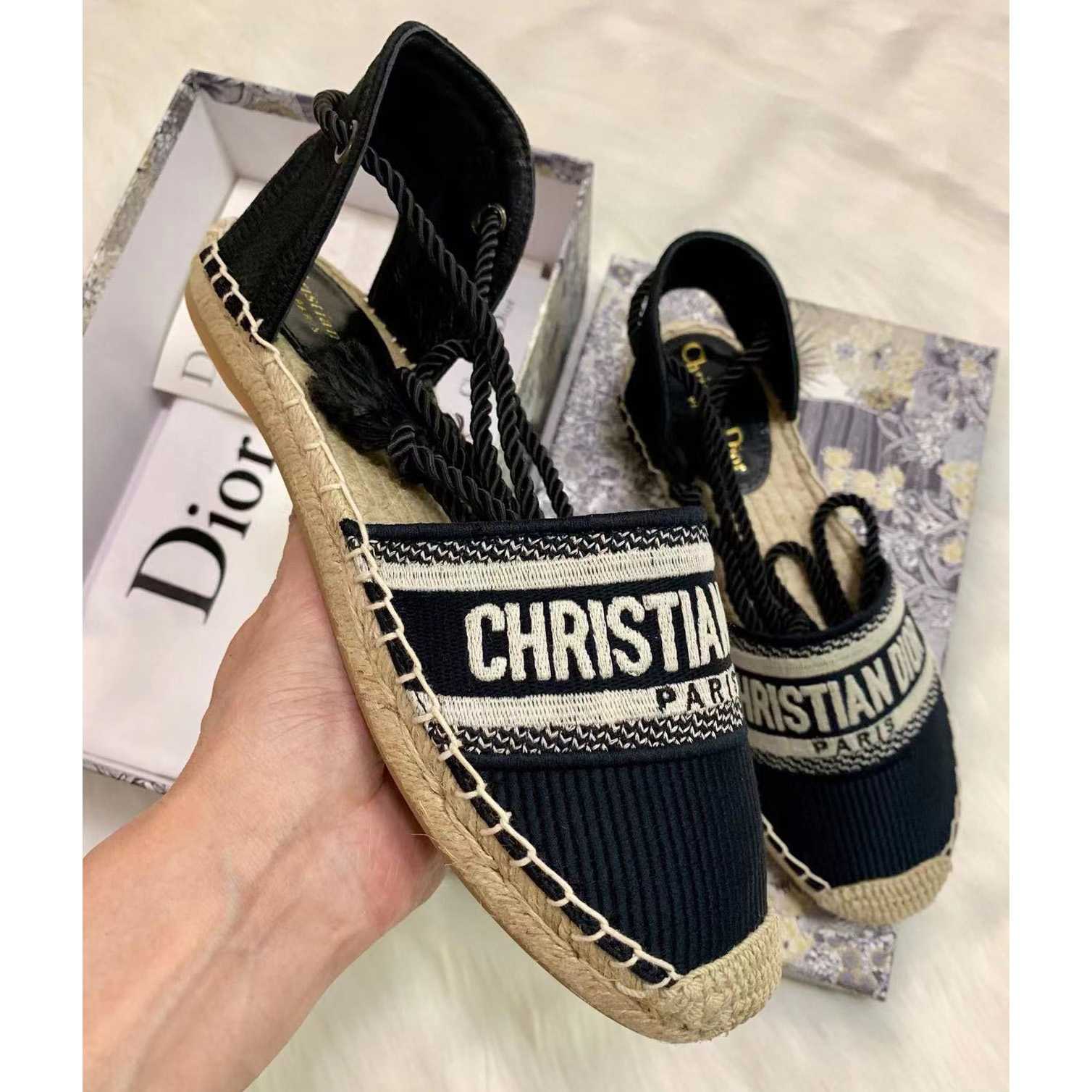 Dior Paris Vintage Espadrille Sandals - PerfectKickZ