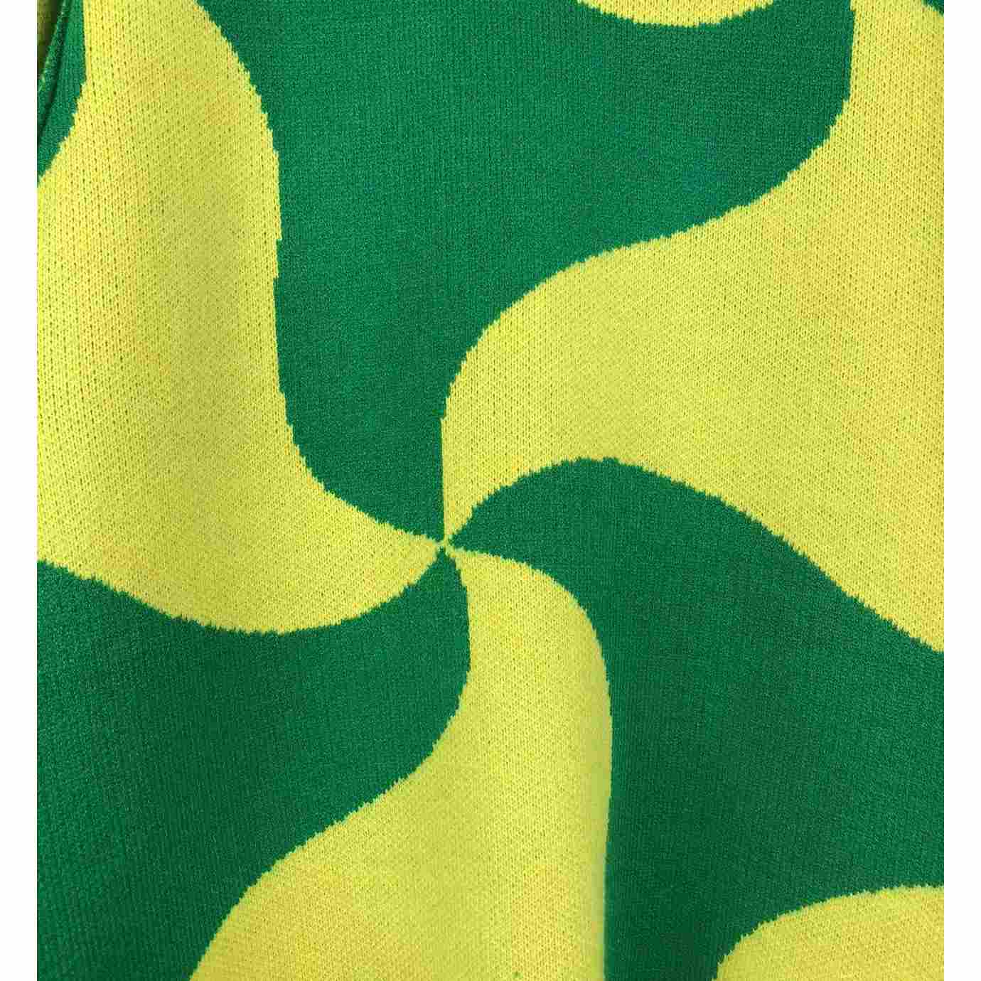 Bottega Veneta Heavyweight Wool Jacquard Wavy Triangle Sweater - PerfectKickZ