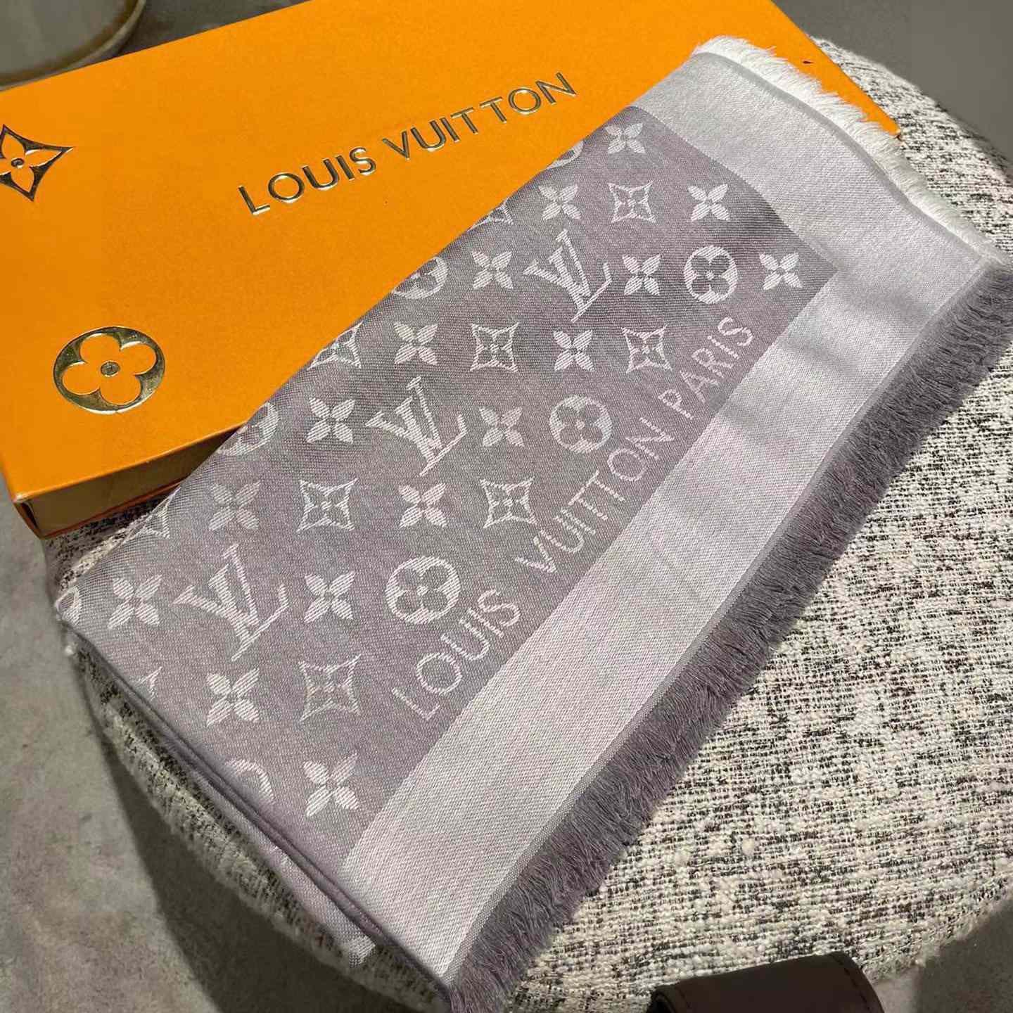 Louis Vuitton Monogram Denim Shawl - PerfectKickZ