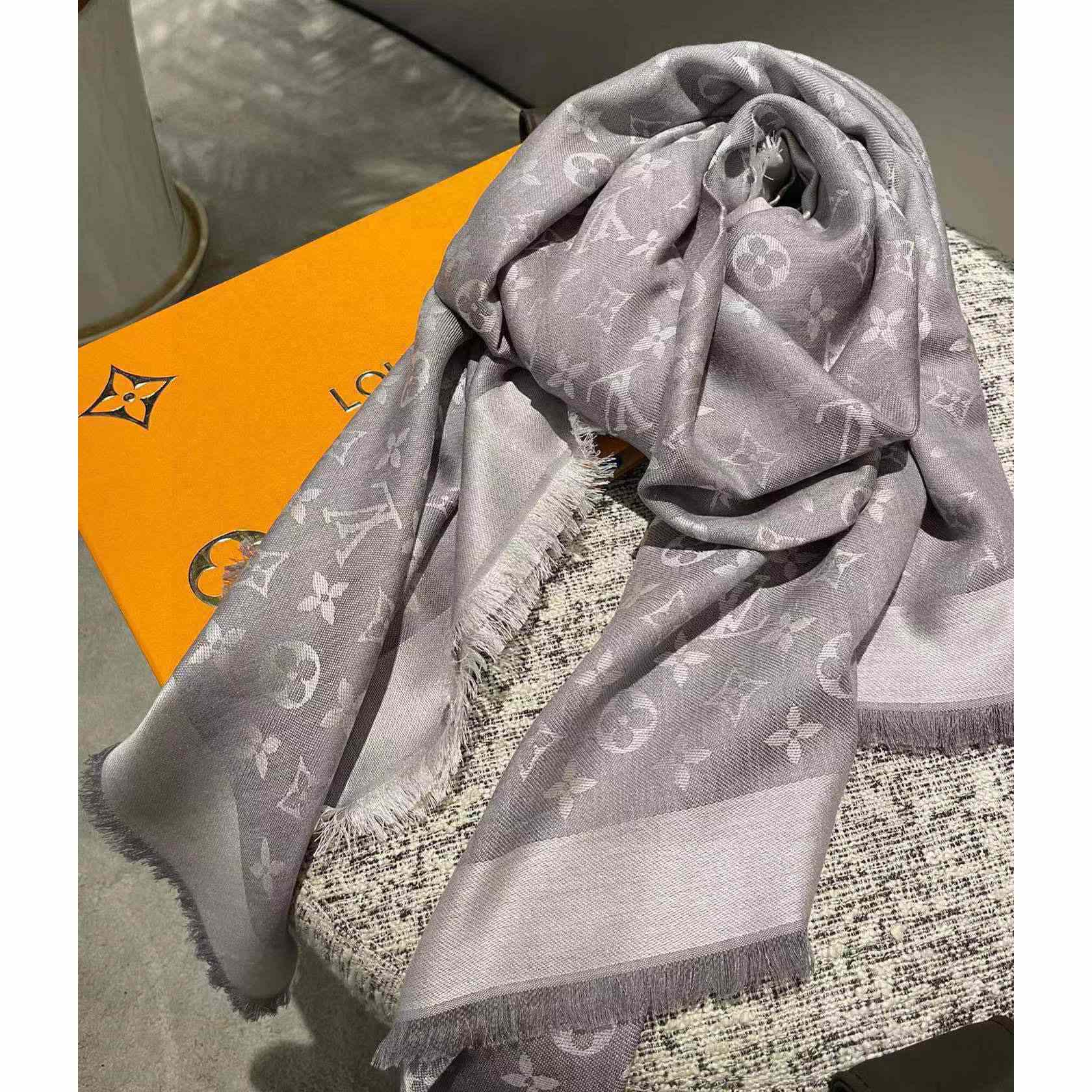 Louis Vuitton Monogram Denim Shawl - PerfectKickZ