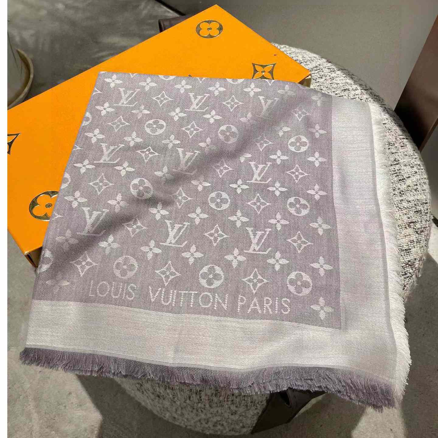 Louis Vuitton Monogram Denim Shawl - PerfectKickZ
