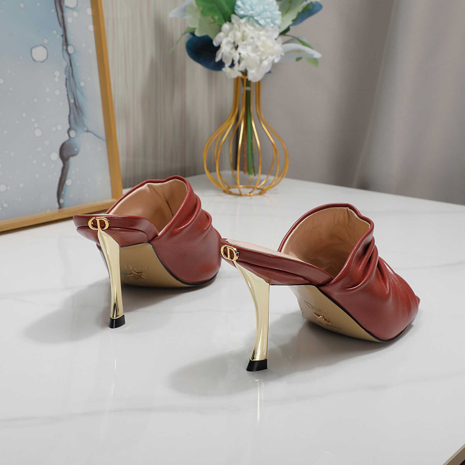 Dior D-Fame Open-Toe Pump - PerfectKickZ