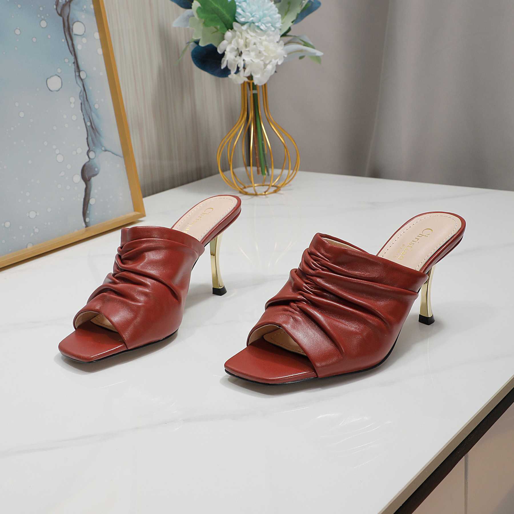 Dior D-Fame Open-Toe Pump - PerfectKickZ