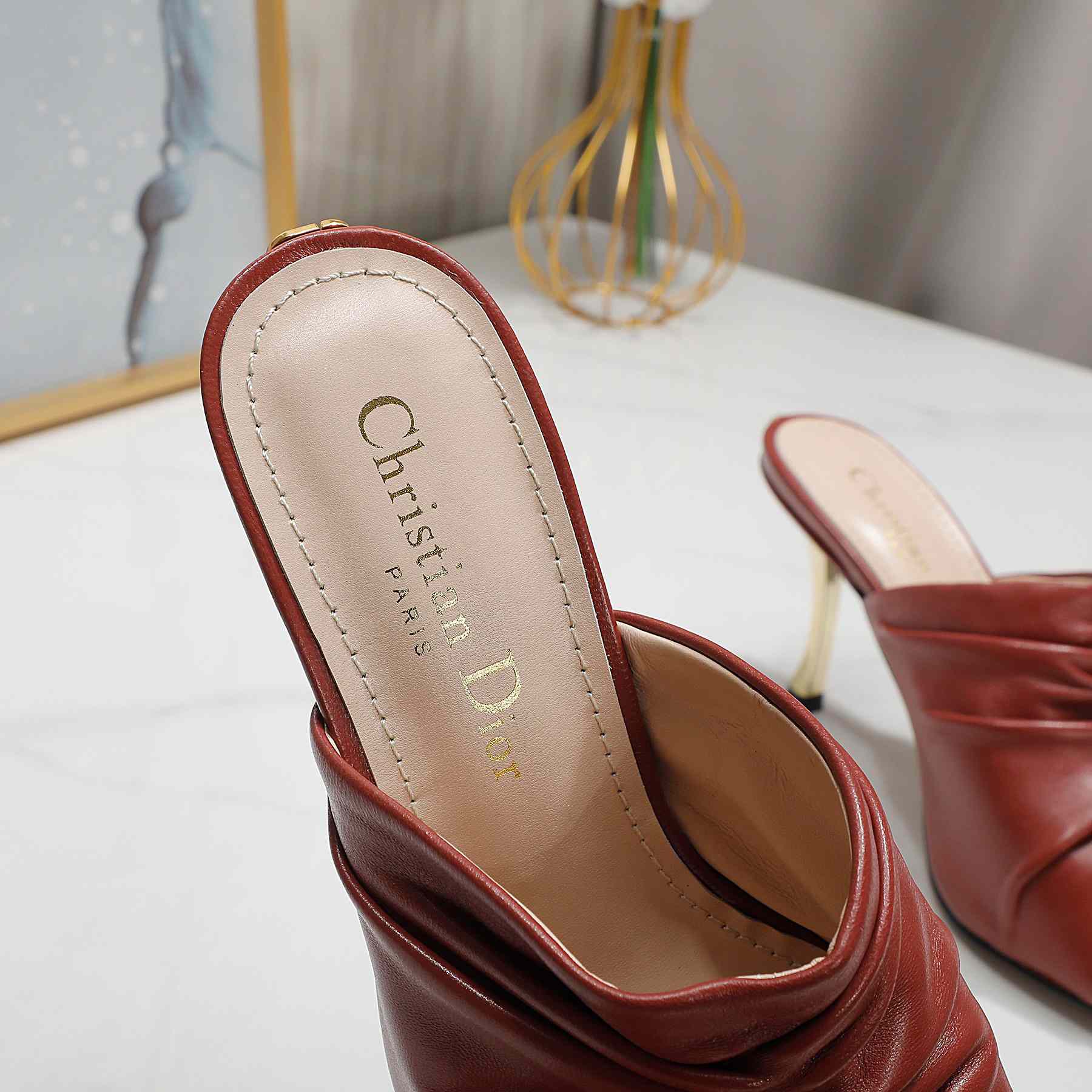 Dior D-Fame Open-Toe Pump - 