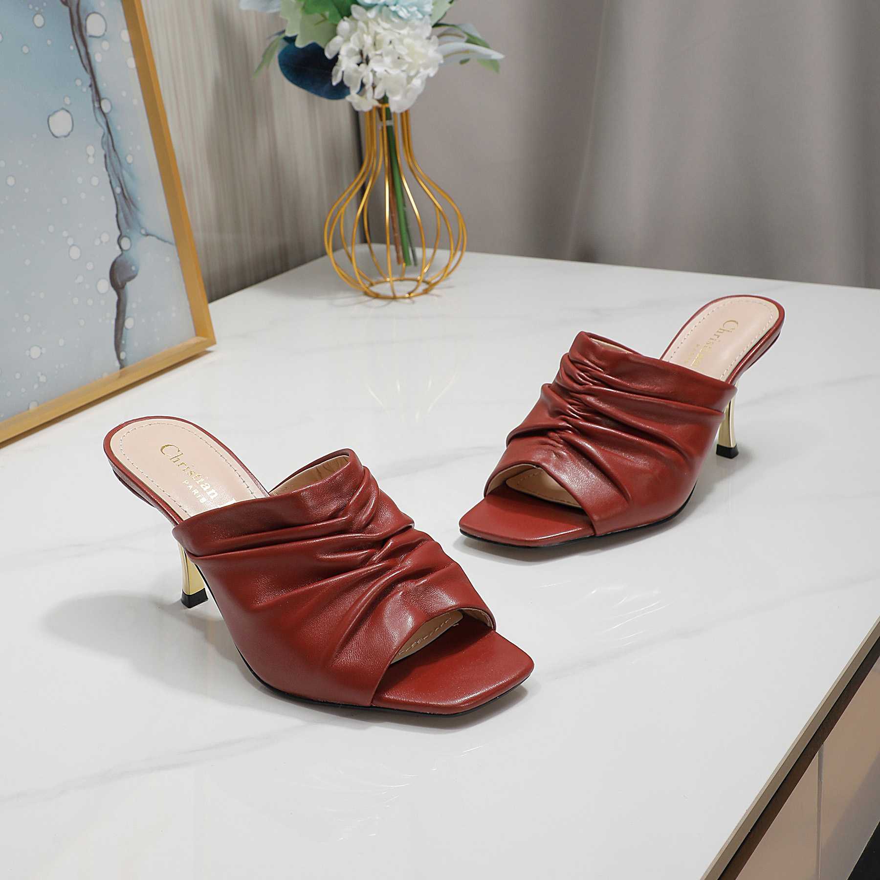 Dior D-Fame Open-Toe Pump - 