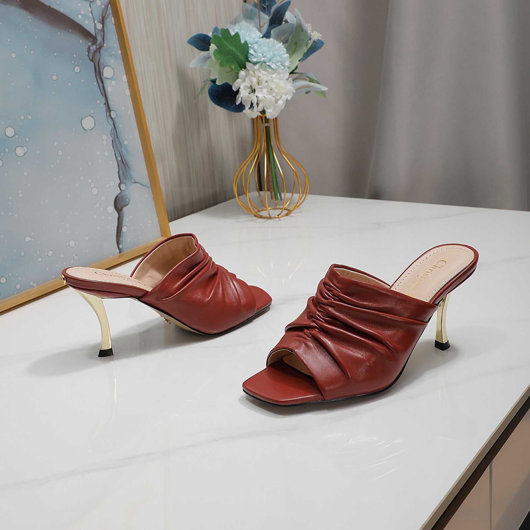 Dior D-Fame Open-Toe Pump - 