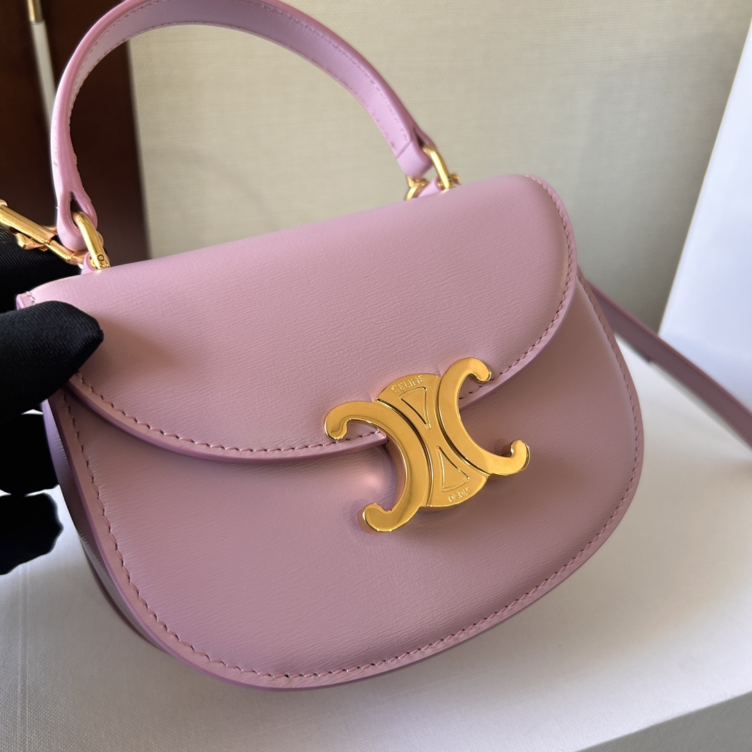 Celine Mini Besace Triomphe In Shiny Calfskin - PerfectKickZ