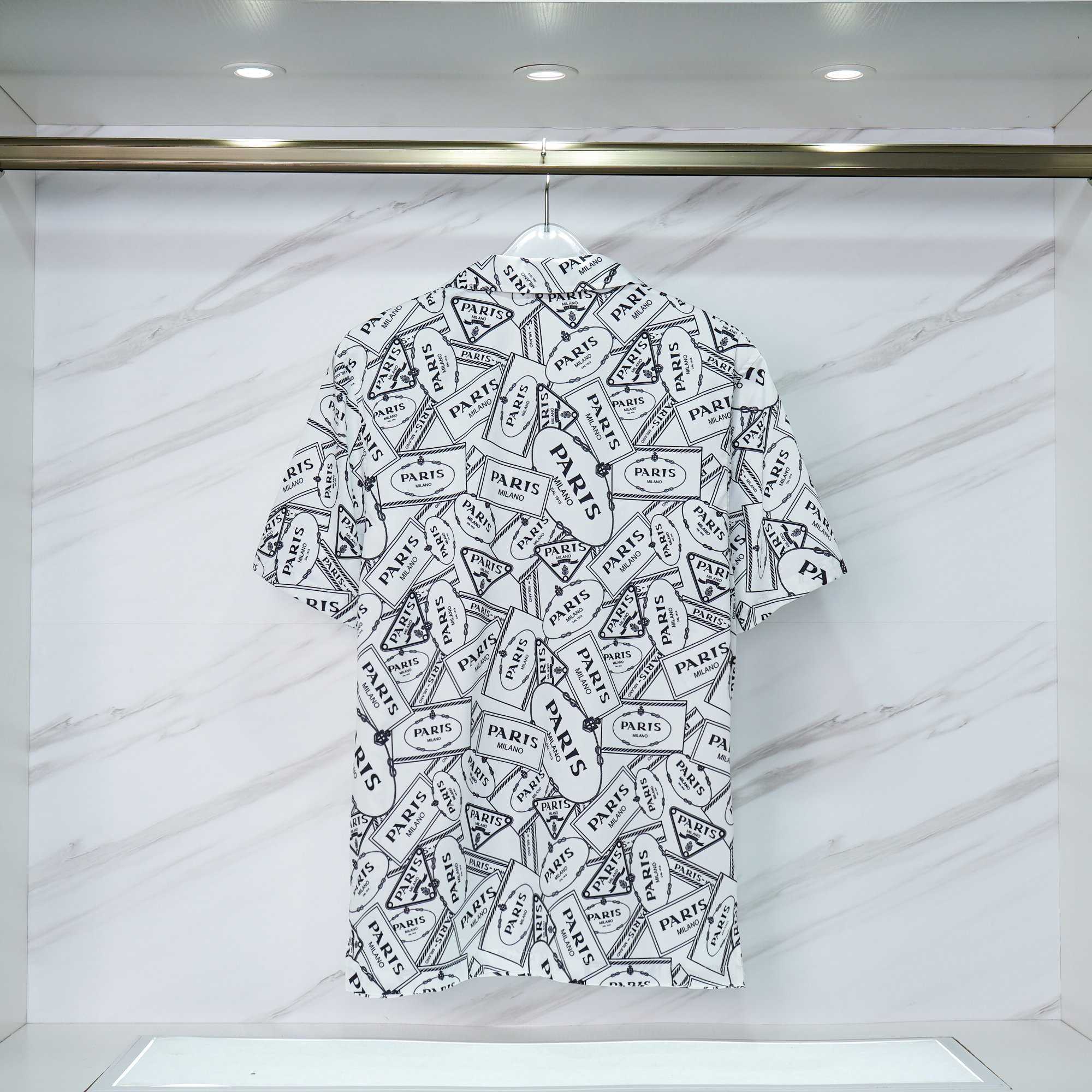 Prada Logo Short Sleeve Shirt & Shorts - PerfectKickZ