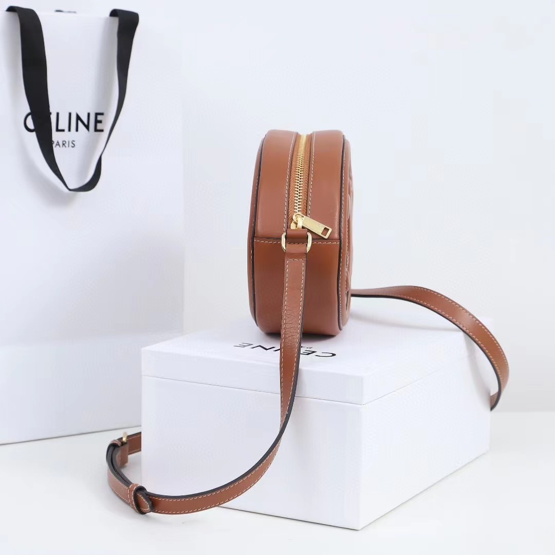 Celine Oval Bag Cuir Triomphe In Smooth Calfskin Tan - PerfectKickZ