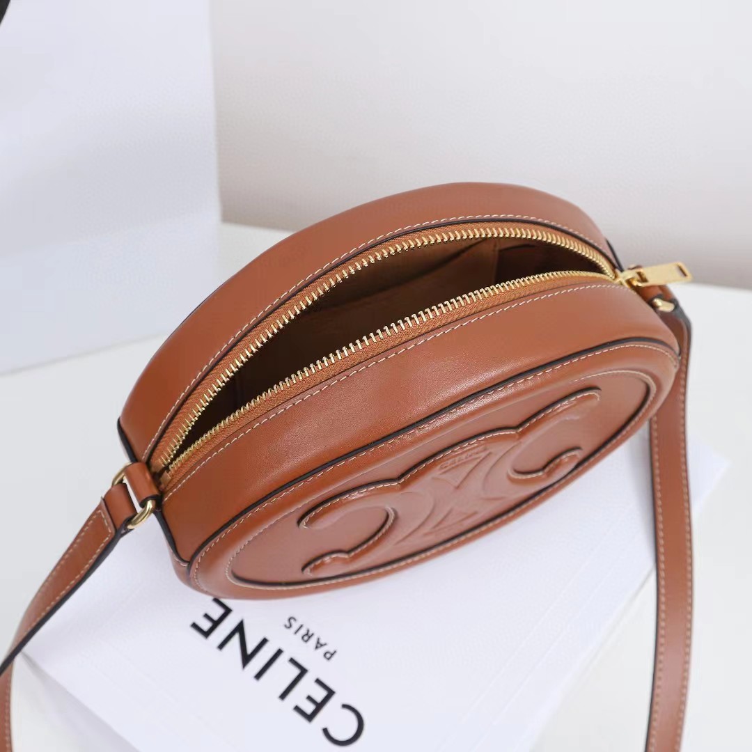 Celine Oval Bag Cuir Triomphe In Smooth Calfskin Tan - PerfectKickZ