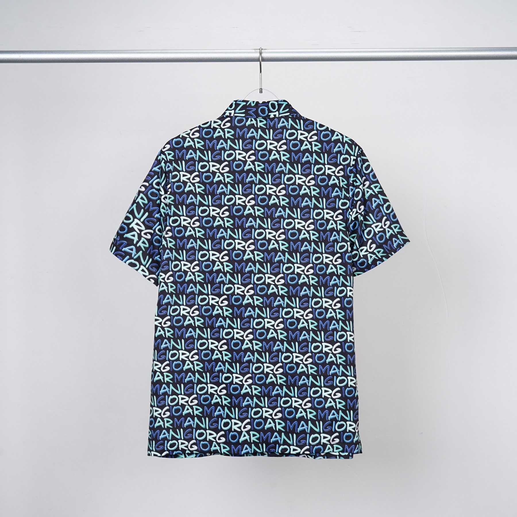 Armani Short-Sleeve Cotton Poplin Shirt & Shorts - PerfectKickZ