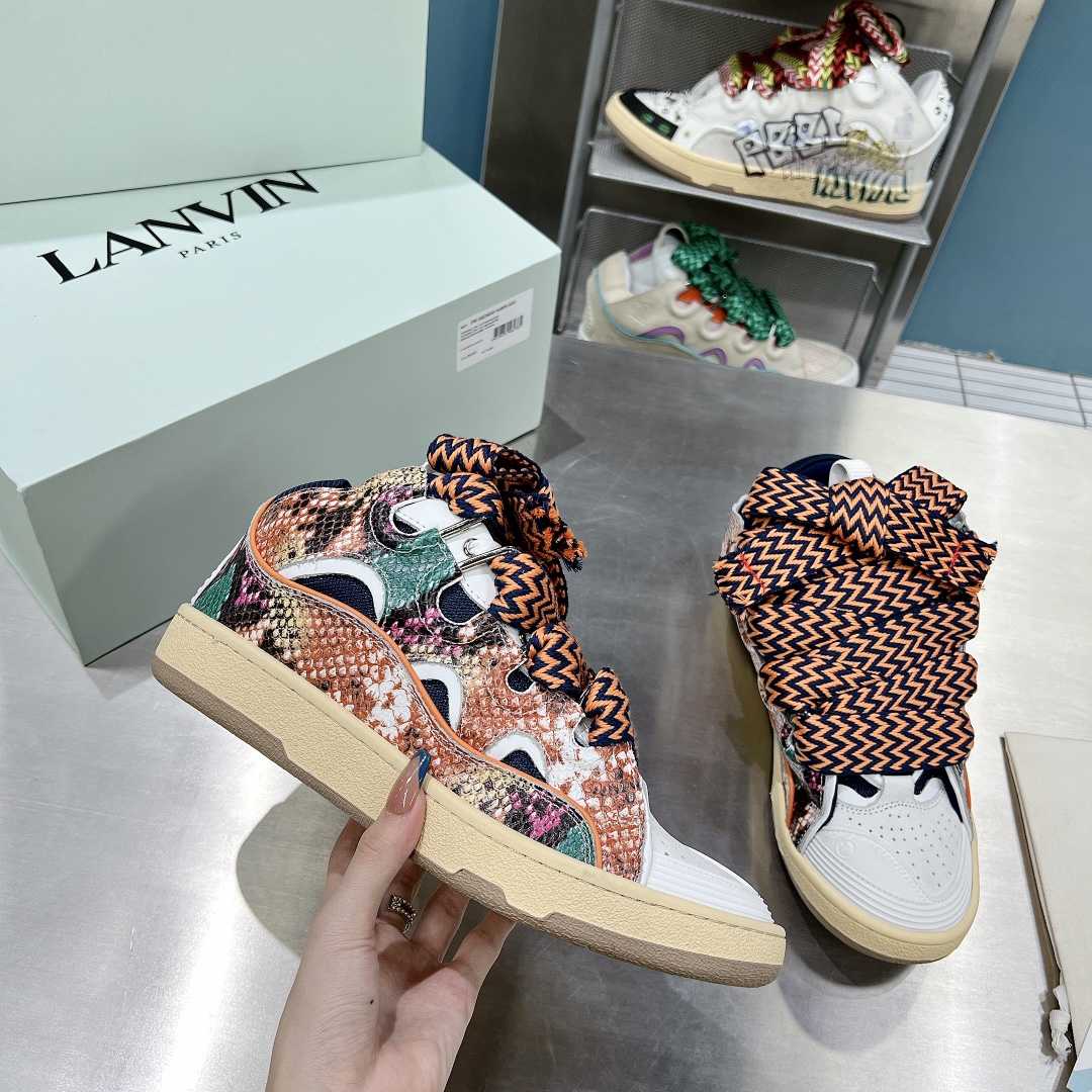 Lanvin Curb Low-Top Sneakers - PerfectKickZ