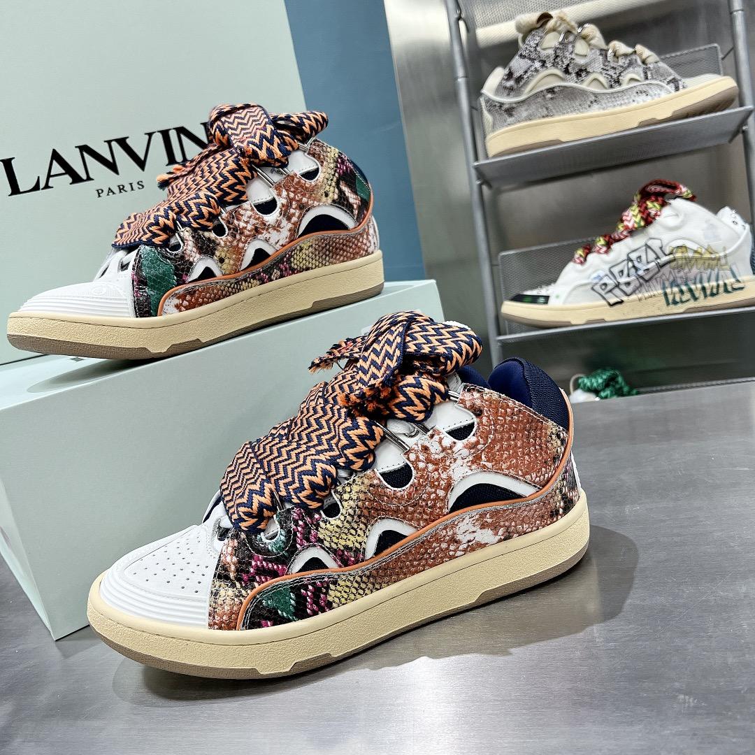 Lanvin Curb Low-Top Sneakers - PerfectKickZ