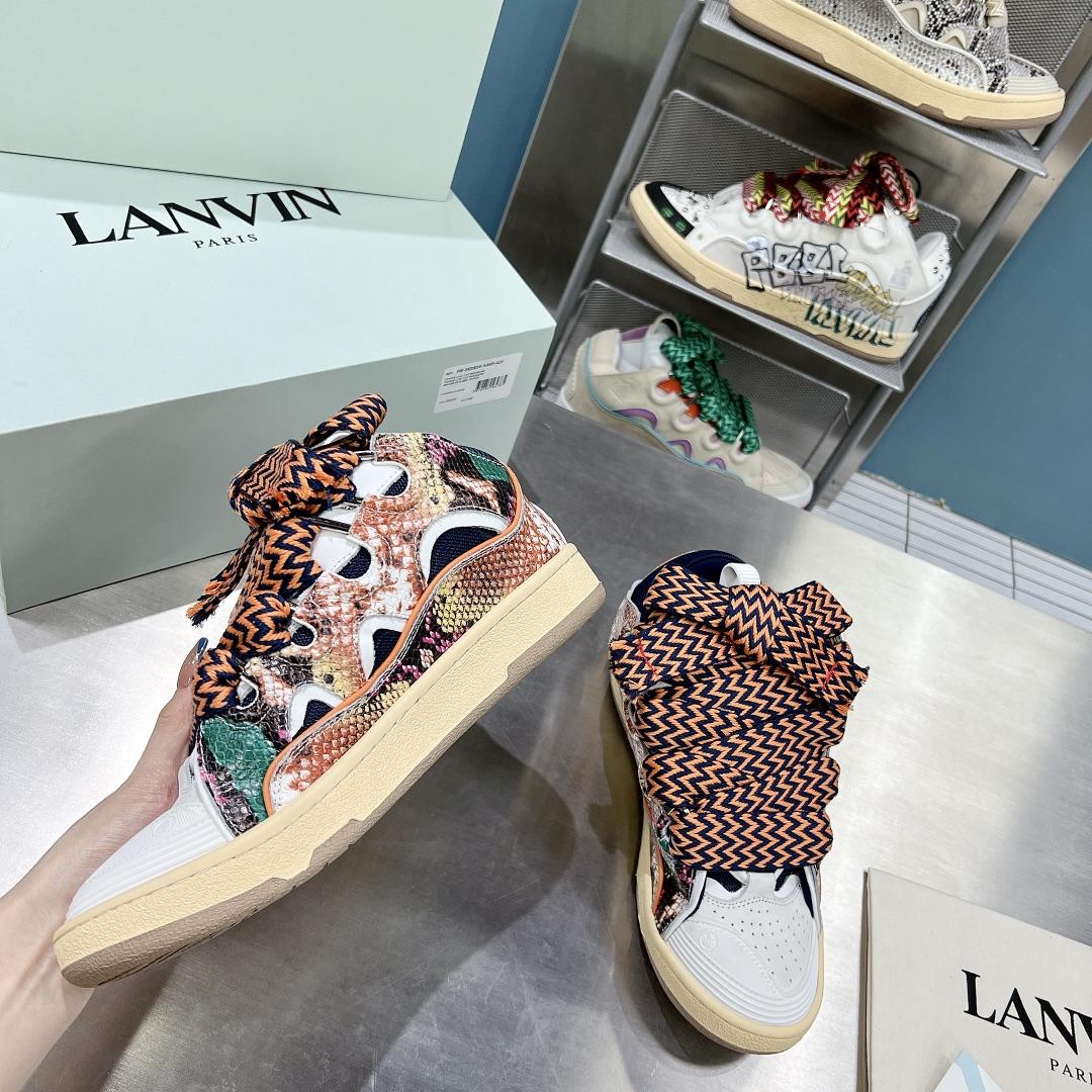 Lanvin Curb Low-Top Sneakers - PerfectKickZ