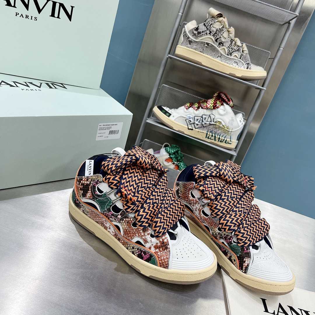 Lanvin Curb Low-Top Sneakers - PerfectKickZ