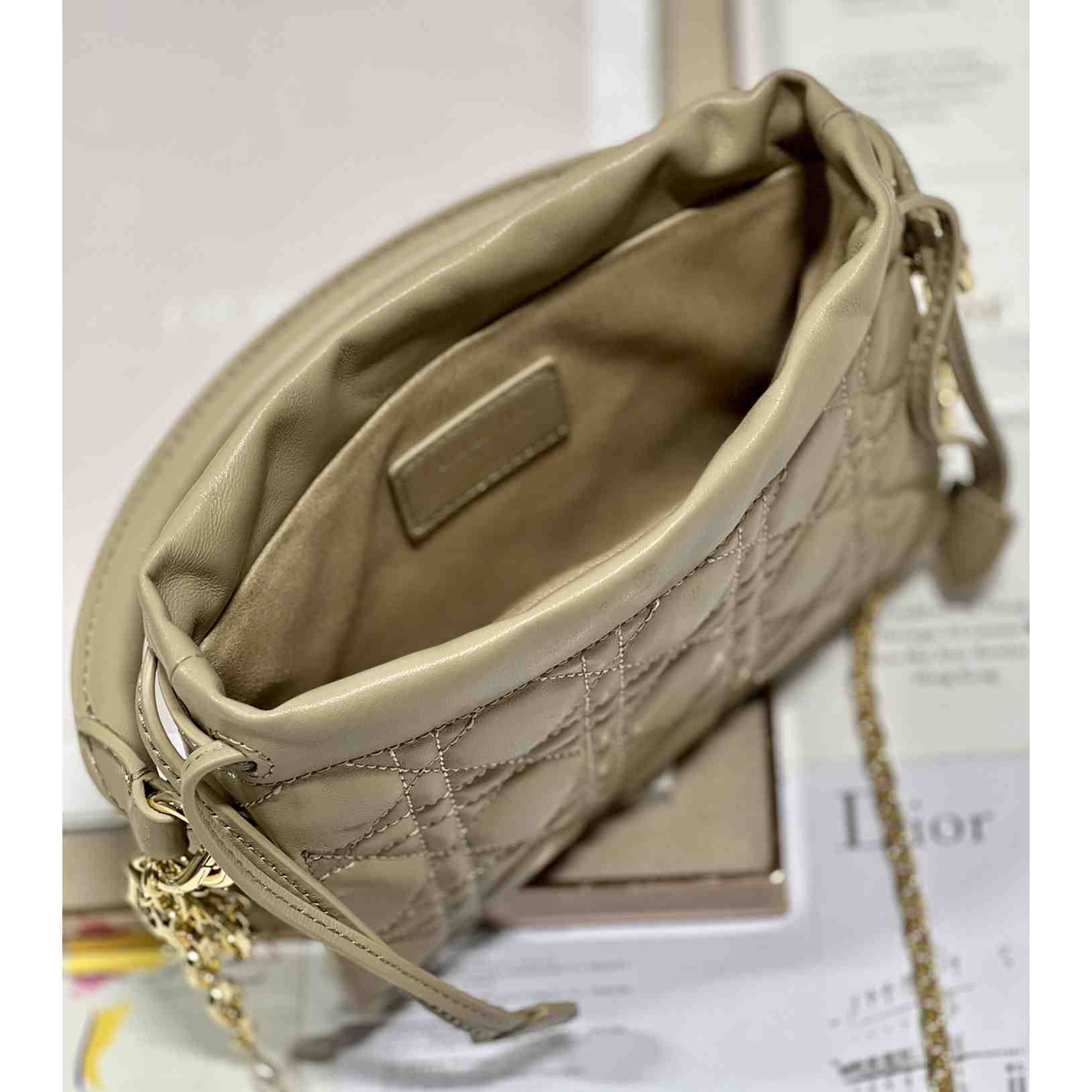 Dior Lady Dior Top Handle Drawstring Mini Bag - PerfectKickZ