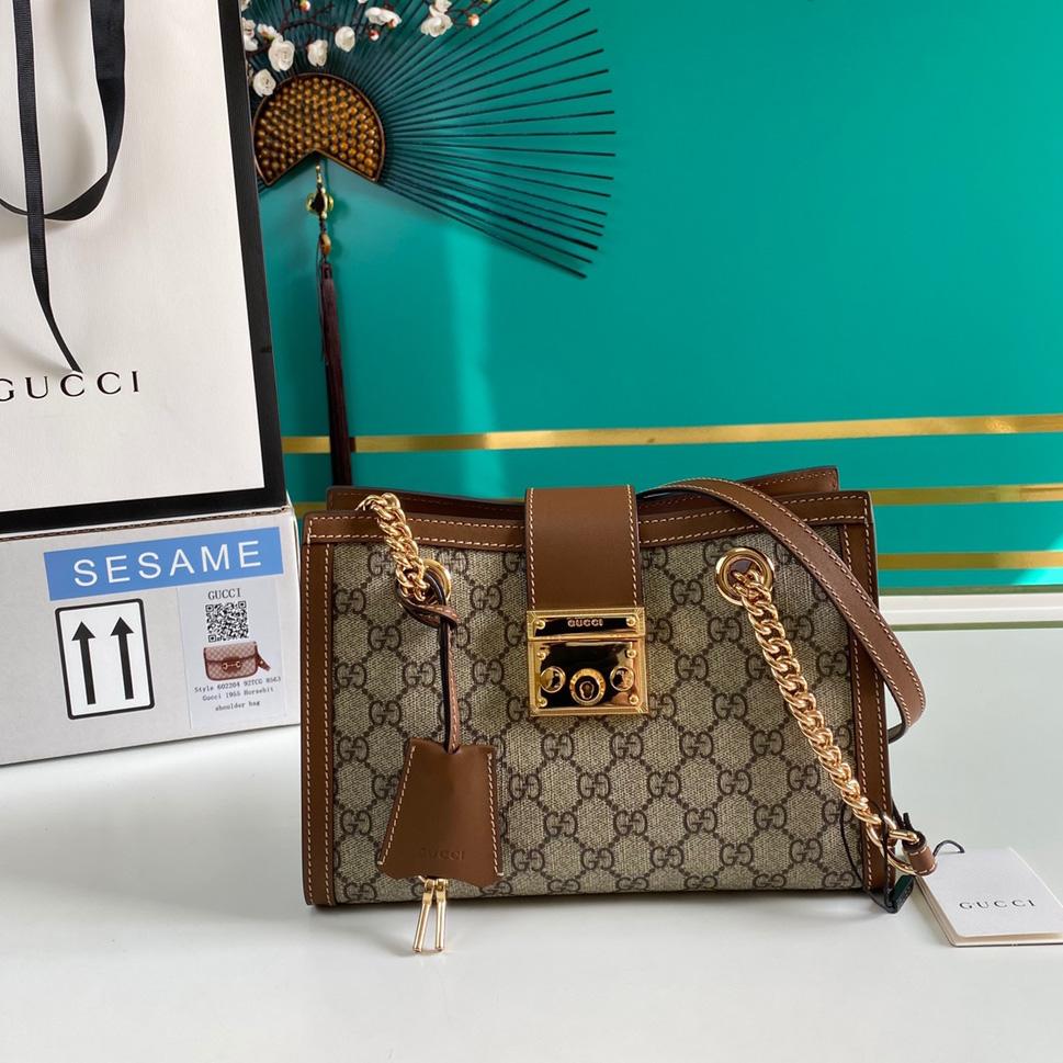 Gucci Padlock Small GG Shoulder Bag(26-18-10cm) - PerfectKickZ