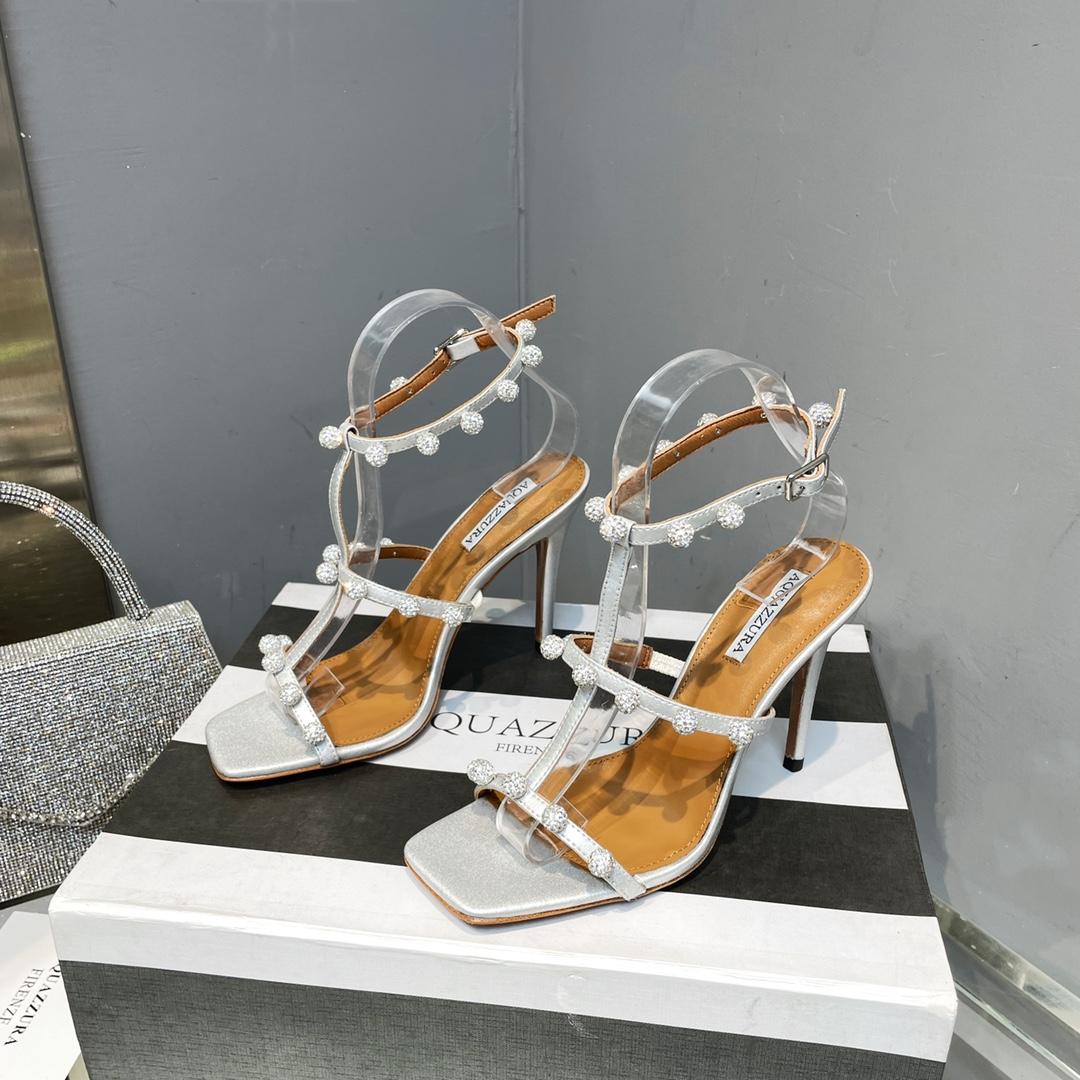 Aquazzura Cha Cha Cha Crystal Sandal  95 - PerfectKickZ