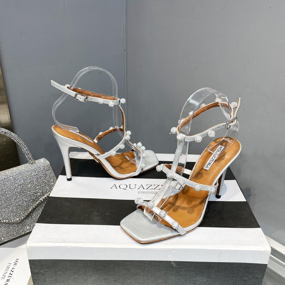 Aquazzura Cha Cha Cha Crystal Sandal  95 - PerfectKickZ