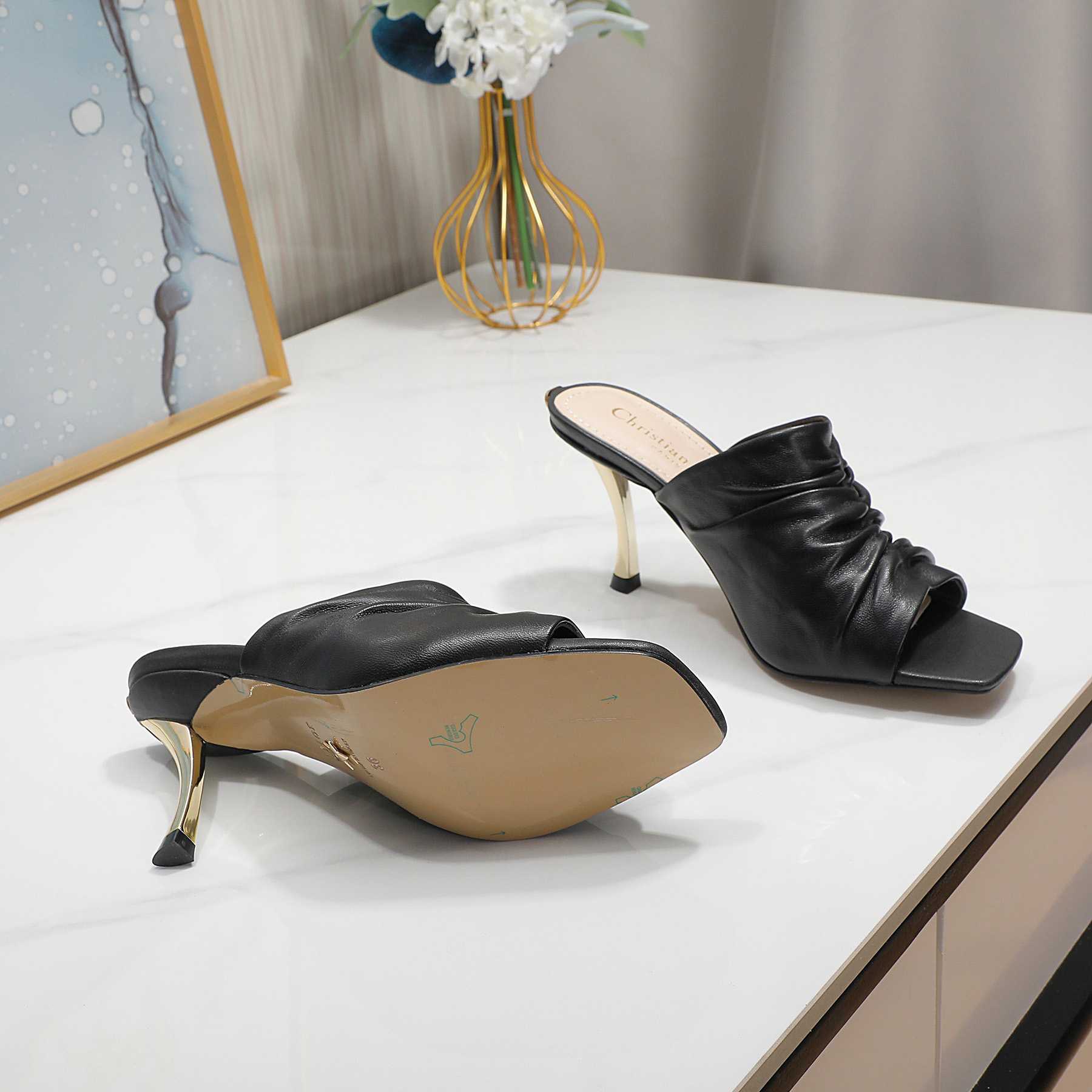 Dior D-Fame Open-Toe Pump - PerfectKickZ