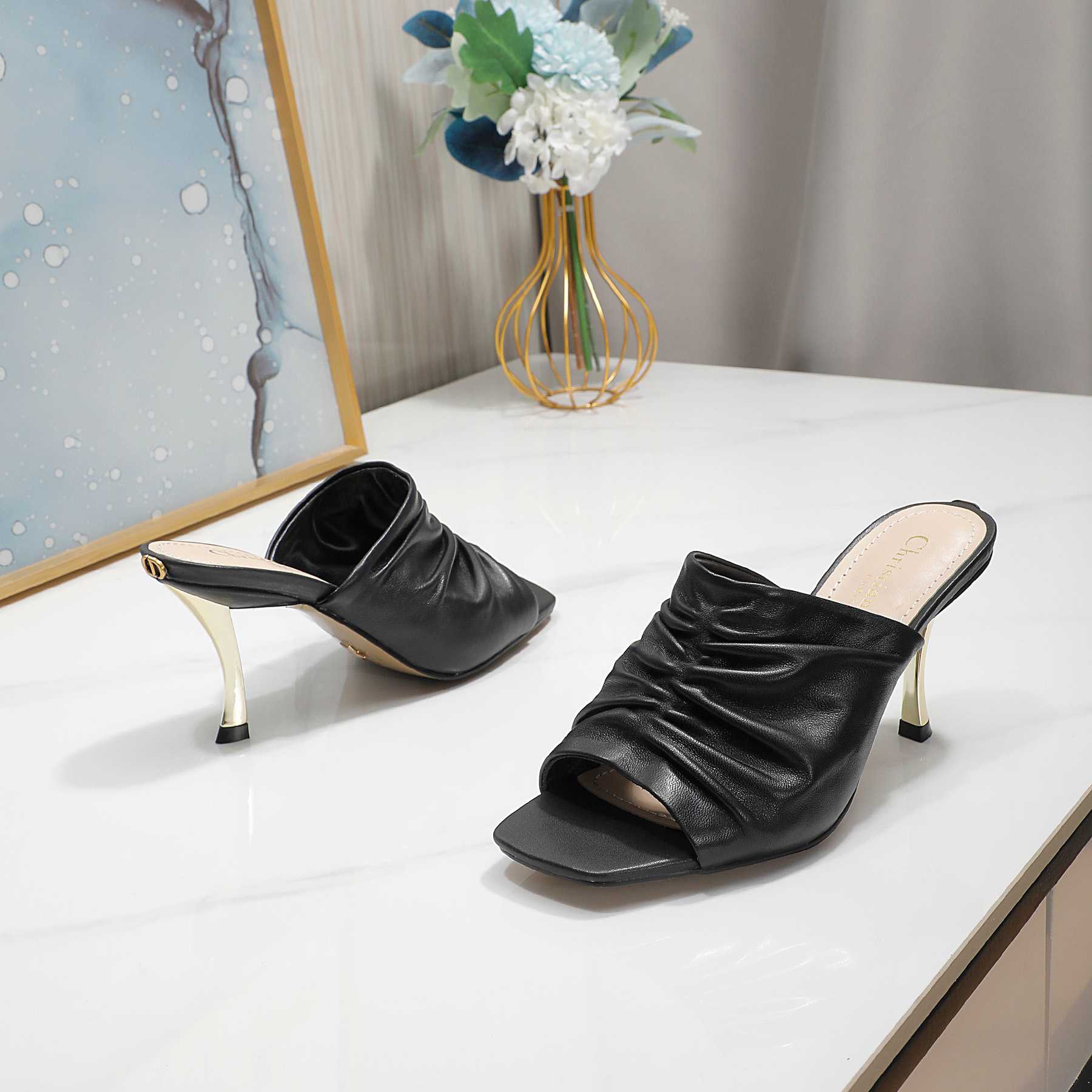 Dior D-Fame Open-Toe Pump - PerfectKickZ