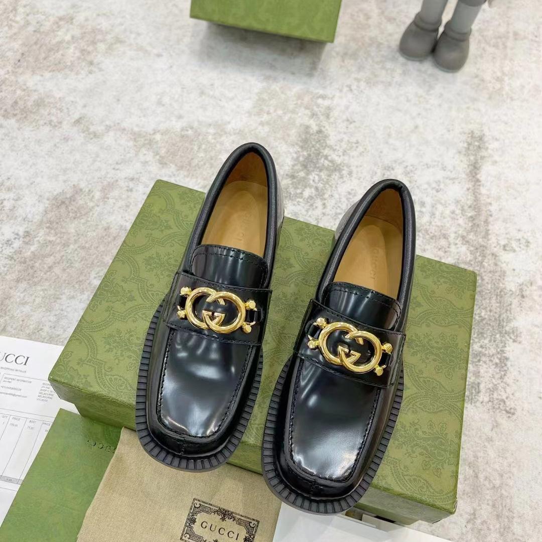 Gucci Women's Loafer With Interlocking G - PerfectKickZ