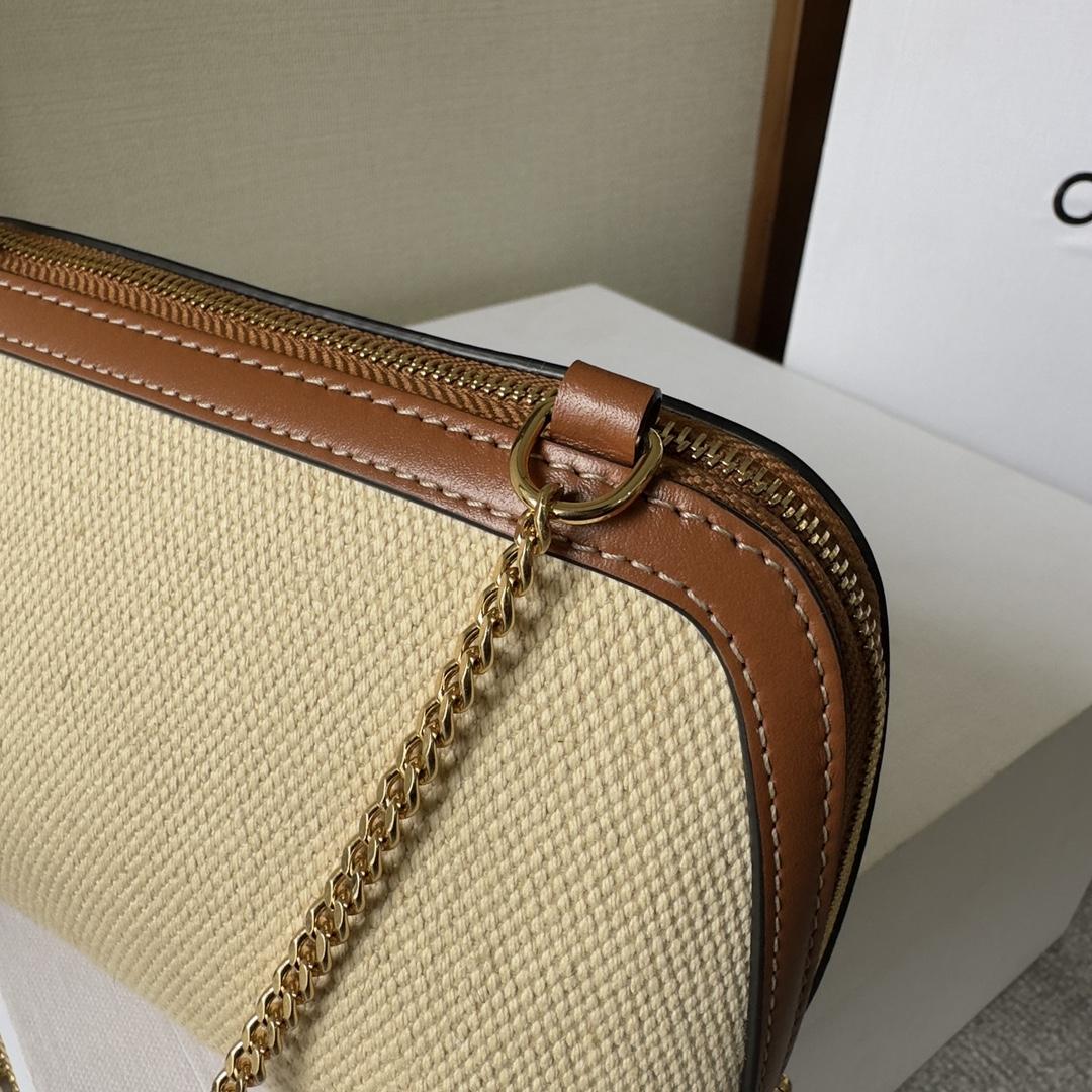 Celine Clutch On Chain Cuir Triomphe Natural / Tan - PerfectKickZ