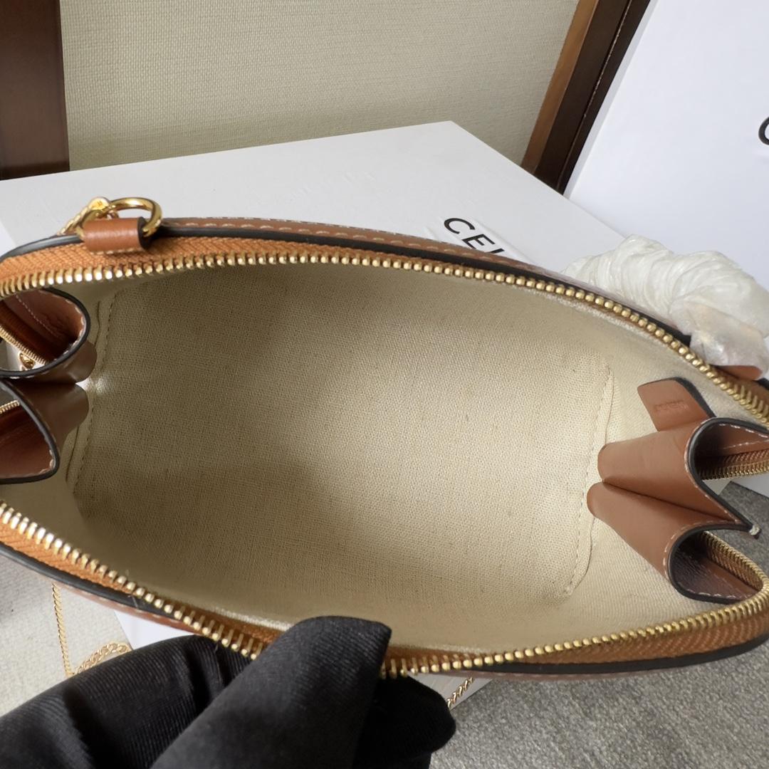 Celine Clutch On Chain Cuir Triomphe Natural / Tan - PerfectKickZ