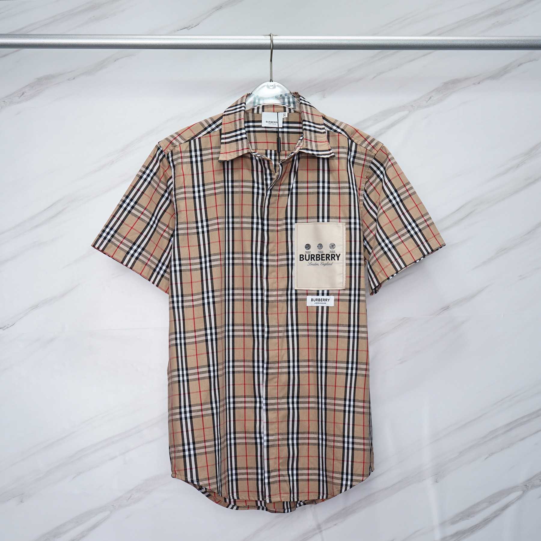 Burberry Short-sleeve Check Cotton Poplin Shirt & Shorts - PerfectKickZ