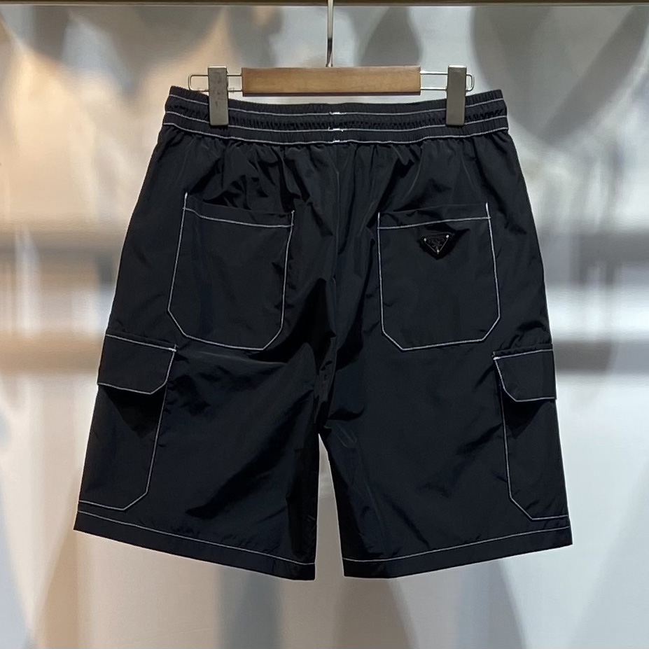 Prada Logo Cotton Shorts - PerfectKickZ