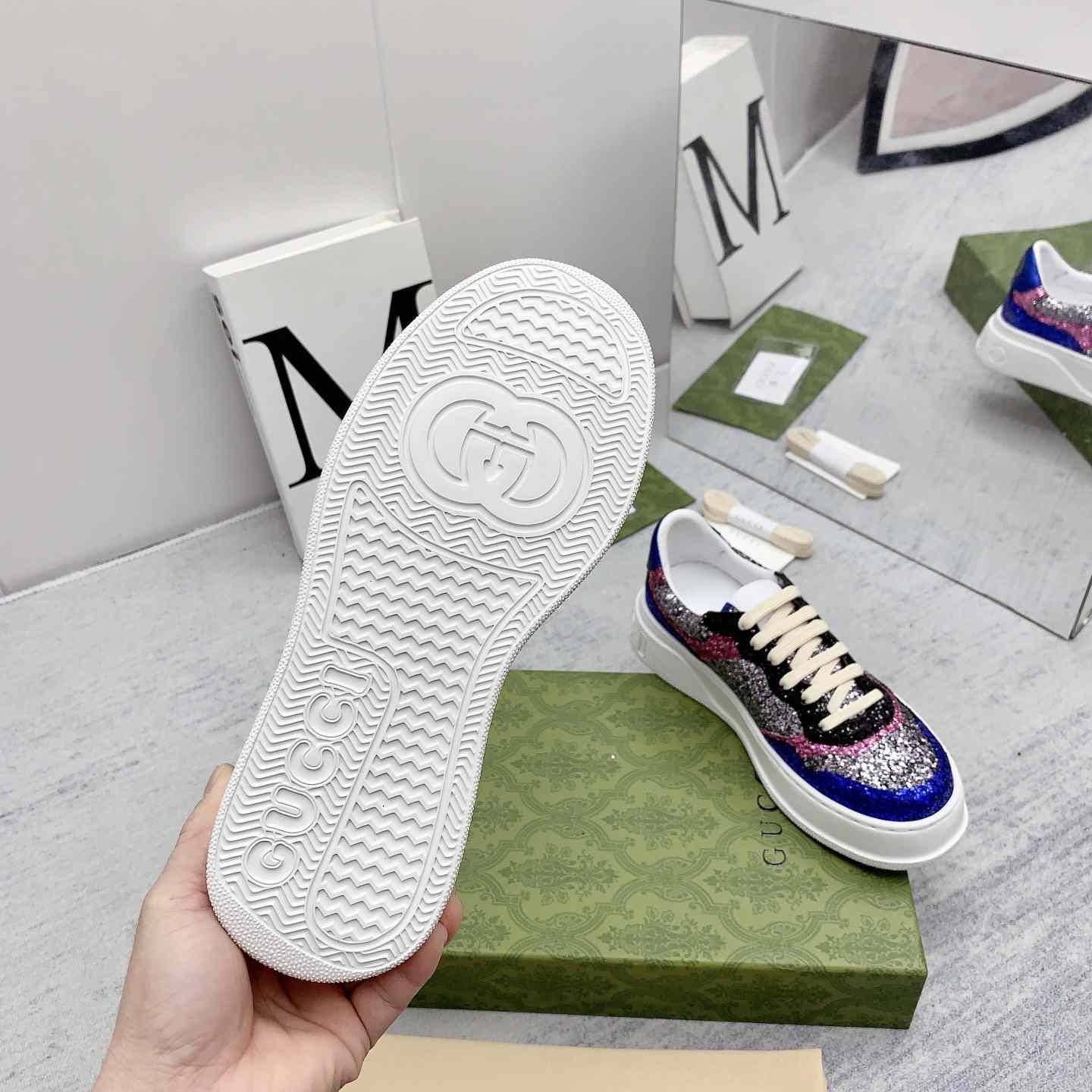 Gucci Glitter Sneaker - PerfectKickZ