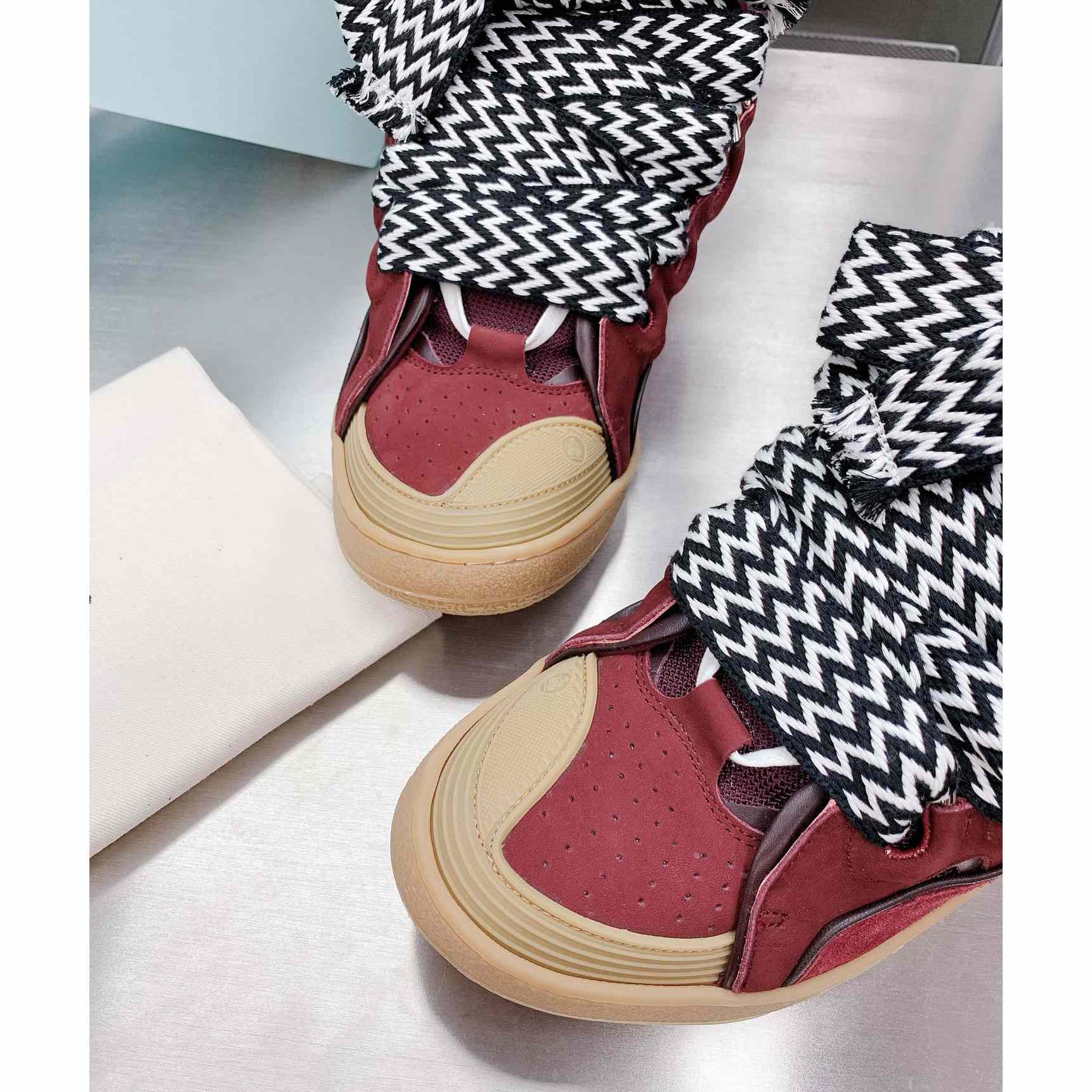Lanvin Leather Curb Sneakers - PerfectKickZ