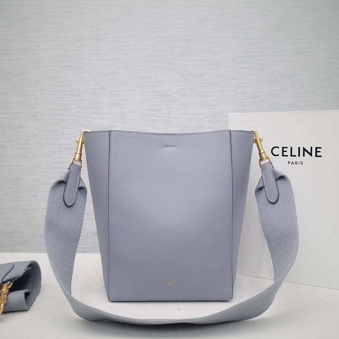 Celine Sangle Small Bucket Bag In Soft Grained Calfskin - PerfectKickZ