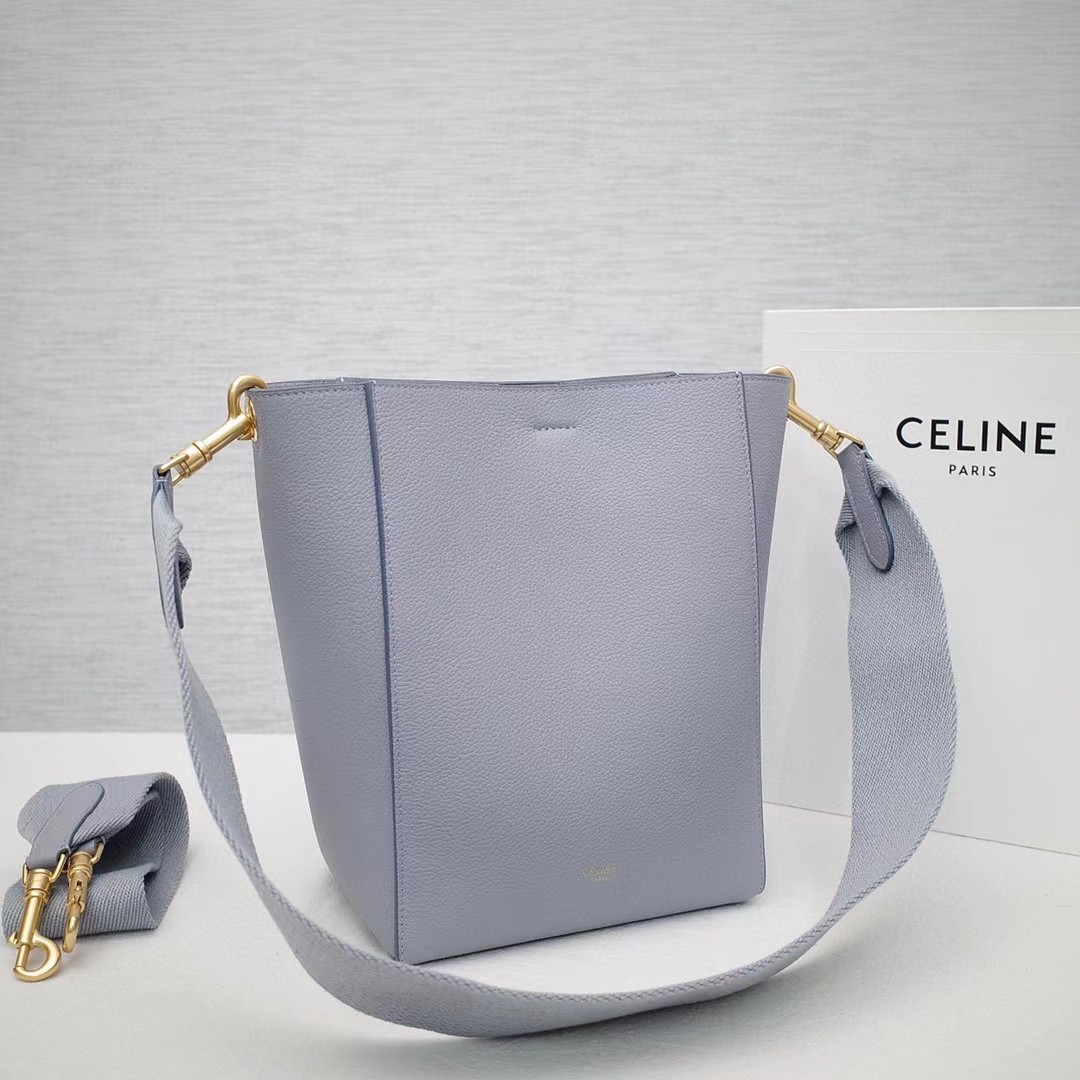 Celine Sangle Small Bucket Bag In Soft Grained Calfskin - PerfectKickZ