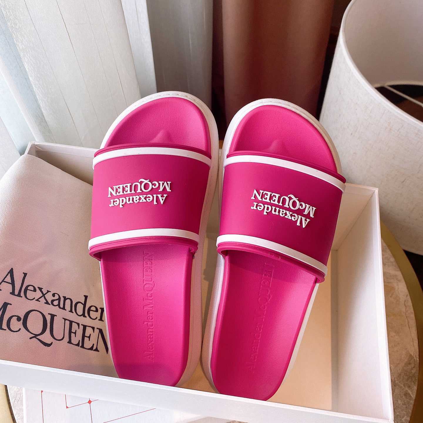 Alexander Mqueen Oversized Hybrid Signature Slide  - PerfectKickZ