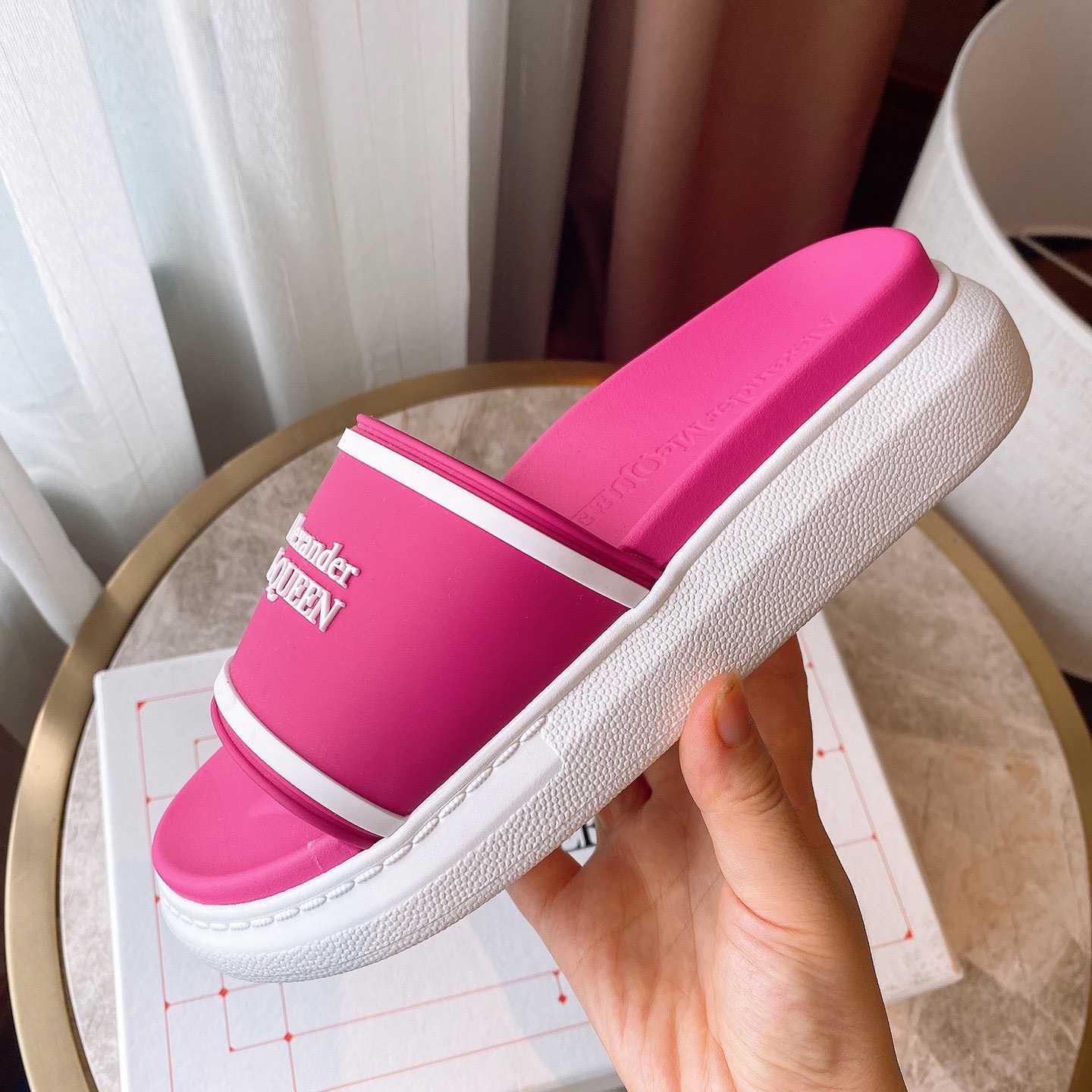 Alexander Mqueen Oversized Hybrid Signature Slide  - PerfectKickZ