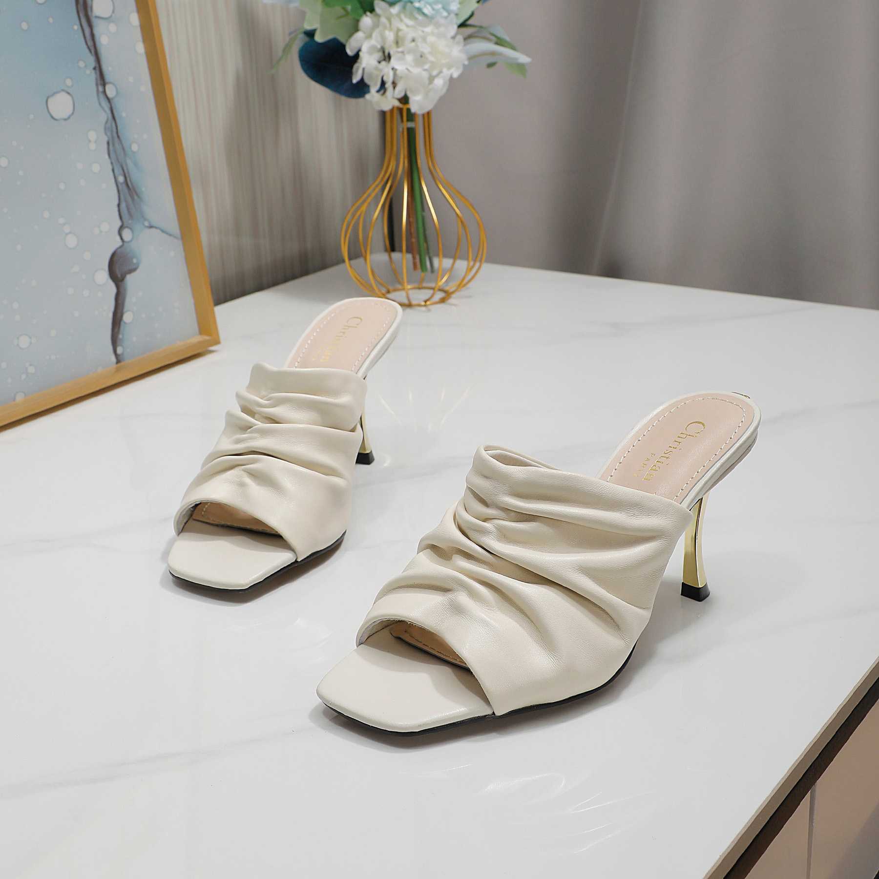 Dior D-Fame Open-Toe Pump - PerfectKickZ
